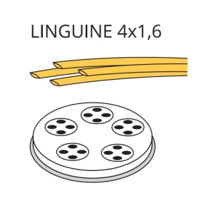 Matryca formująca do maszynki do makaronu PF15E i MPF1.5N LINGUINE 4 x 1.6 - 4 mm