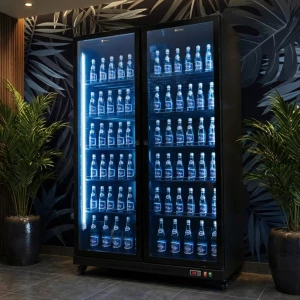 Szafa chłodnicza przeszklona 2-drzwiowa RQ1060FC | 1274x670x2035 mm | 1060 l