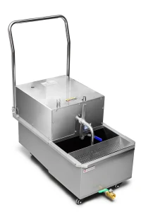 Filtr oleju do smażenia | urządzenie do filtrowania oleju | zbiornik 30l | wydajność filtracji 20 l/min | RQOF48L