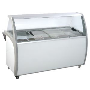 Dystrybutor do lodów | witryna do lodów SIC12WB | 12 kuwet | 1720x838x1270 mm